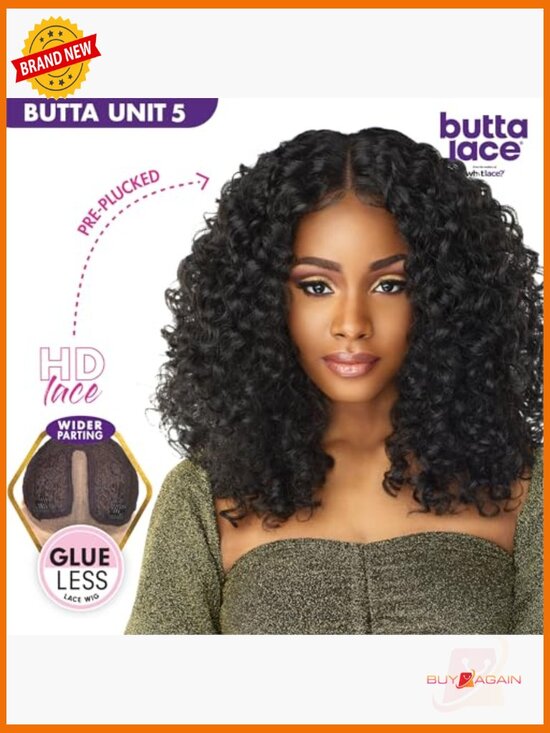 Synthetic Lace Front Wig with Deep Parting, Pre-Plucked Hairline, Glueless main image 6